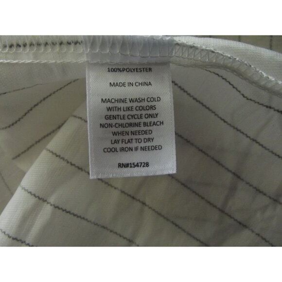 Baileys Blossoms Cardigan Womens XS/S white black striped Duster Kimono Coverup - Picture 9 of 12